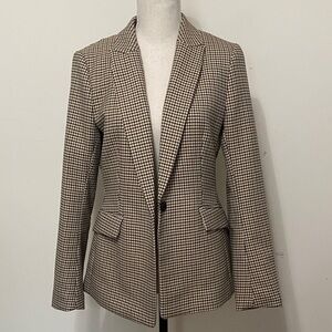 H&M Black and White Checkered Blazer